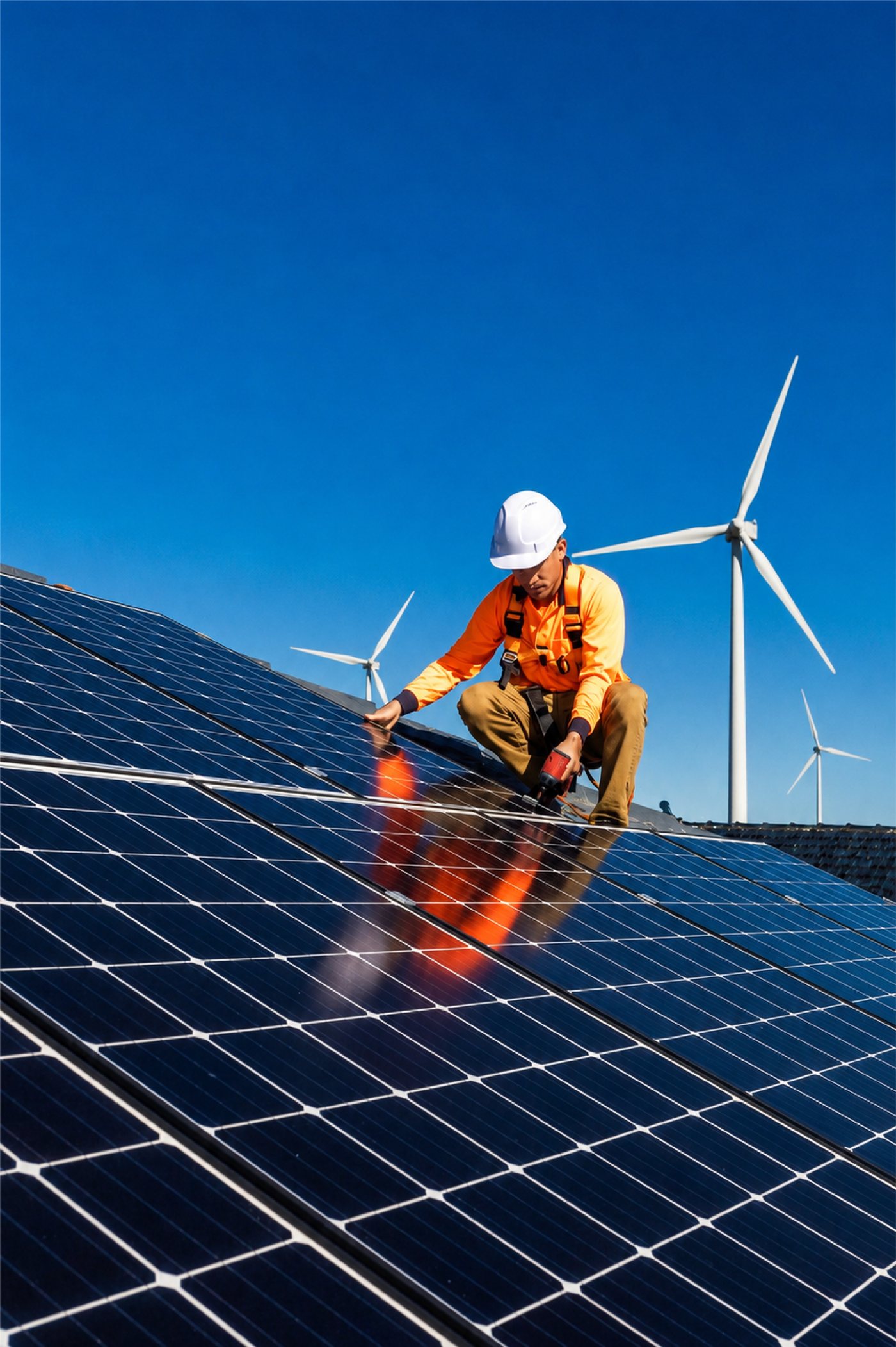 Instalaci&oacute;n de paneles solares y aerogeneradores